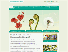 Tablet Screenshot of homoeopathie-schweiz.org